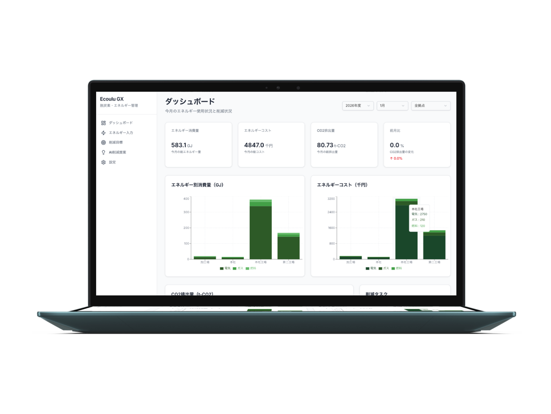 Ecoulu GX dashboard screenshot